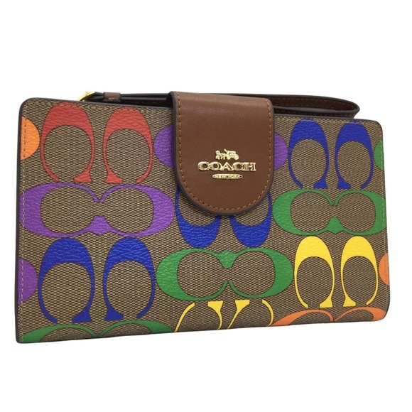 Coach Multicolor Signature Wallet - Picture 7 of 7